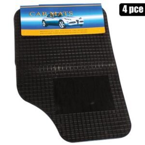 Car mat set rubber 4pce back+front