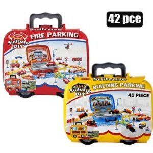 Boys playset parking fire/construct 42pc