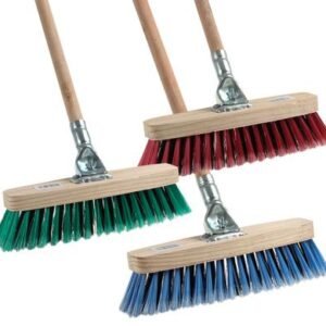 Broom wooden back 1.2m handle