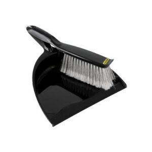 Dustpan & brush set black