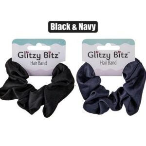 Hair band scrunchie black/navy