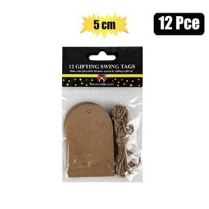 Gift swing tag 5cm 12pc asstd