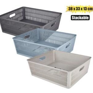 Basket pl stackable 12l 38x33x13cm