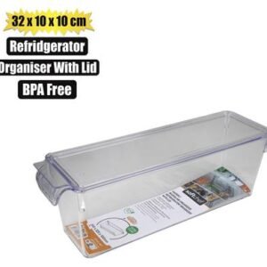 Organiser with lid 32,5x10x10,5cm clear