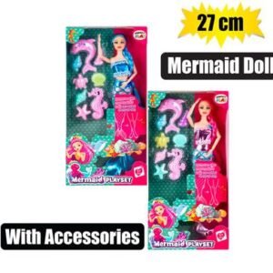 Doll mermaid 27cm w/accessories