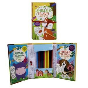 Book activity animals travel art kit